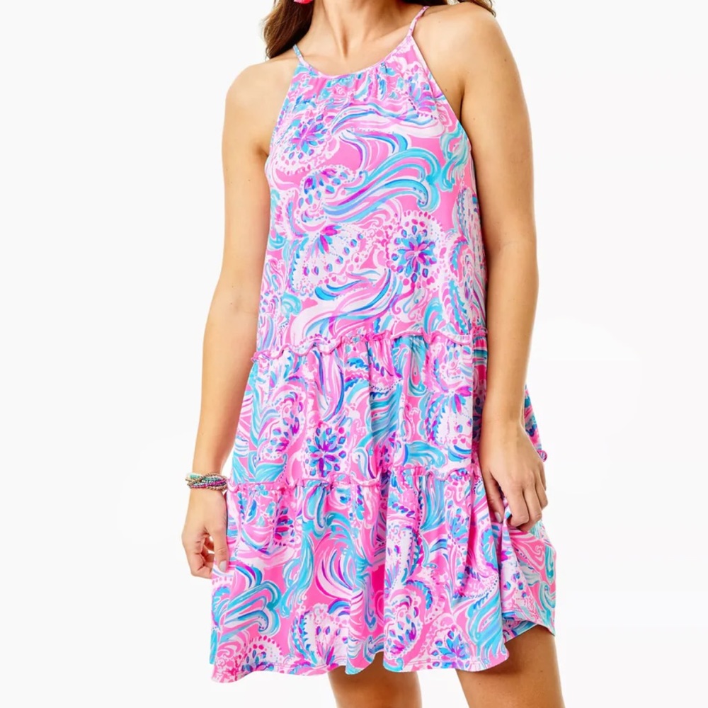 Lilly Pulitzer Don’t Be Jelly Evalyn Mini Swing Dress Size Medium EUC